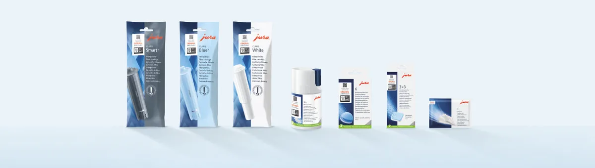 Originele JURA filters, reinigings- en ontkalkingsproducten